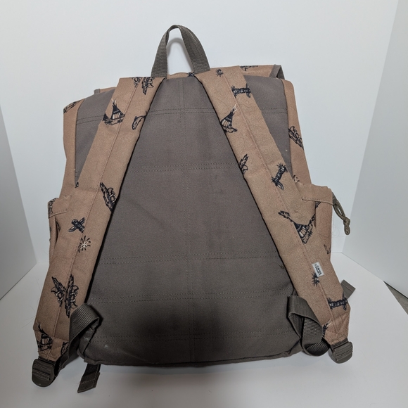 Vans Coyote Hills Tan Wampum Print Rucksack Backpack - Picture 2 of 7
